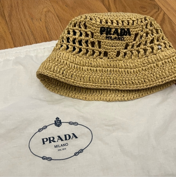 PRADA Woven Bucket Hat - Picture 6 of 9